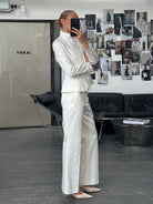 Emporio Armani 2000s Cotton Jacket Two Piece Set - M/W32 - SYLK