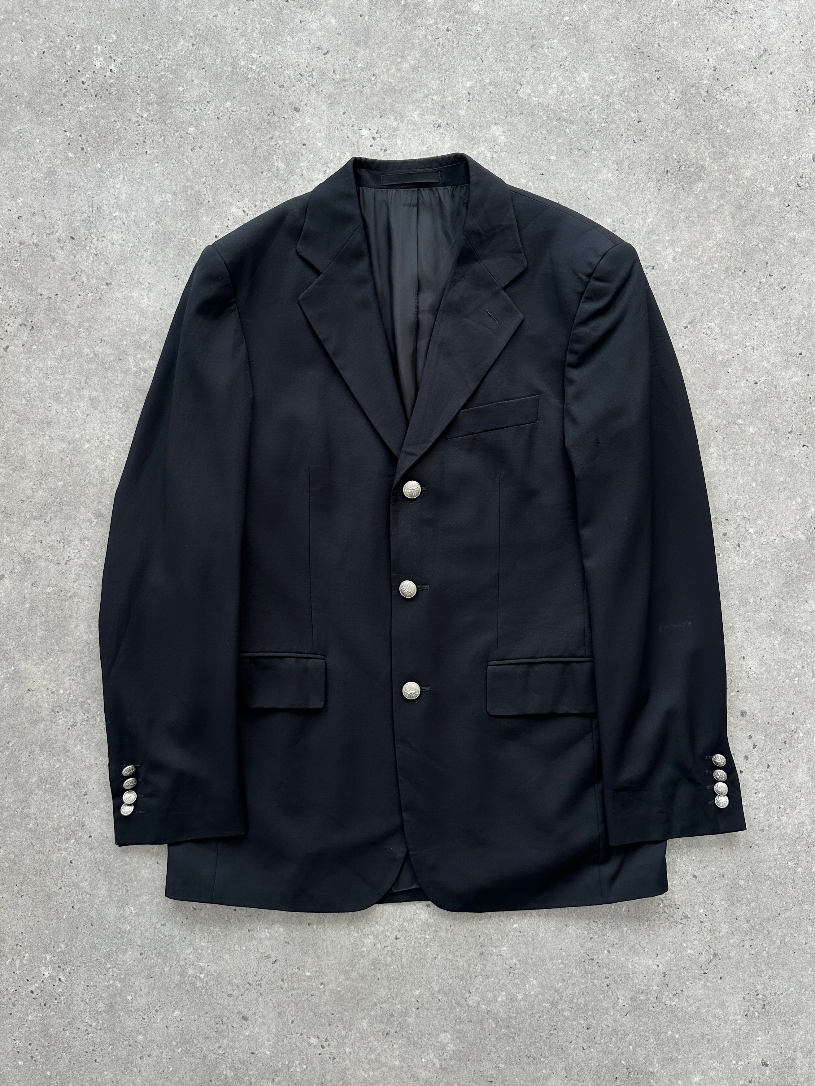 Yves Saint Laurent 1990s Pure Wool Bespoke Button Blazer - 36R/M - SYLK