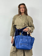 Vintage 1980s Nova Check Belted Trench Coat - M - SYLK