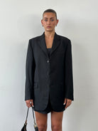Yves Saint Laurent 90s Pure Wool Single Breasted Blazer - 40R/XL - SYLK