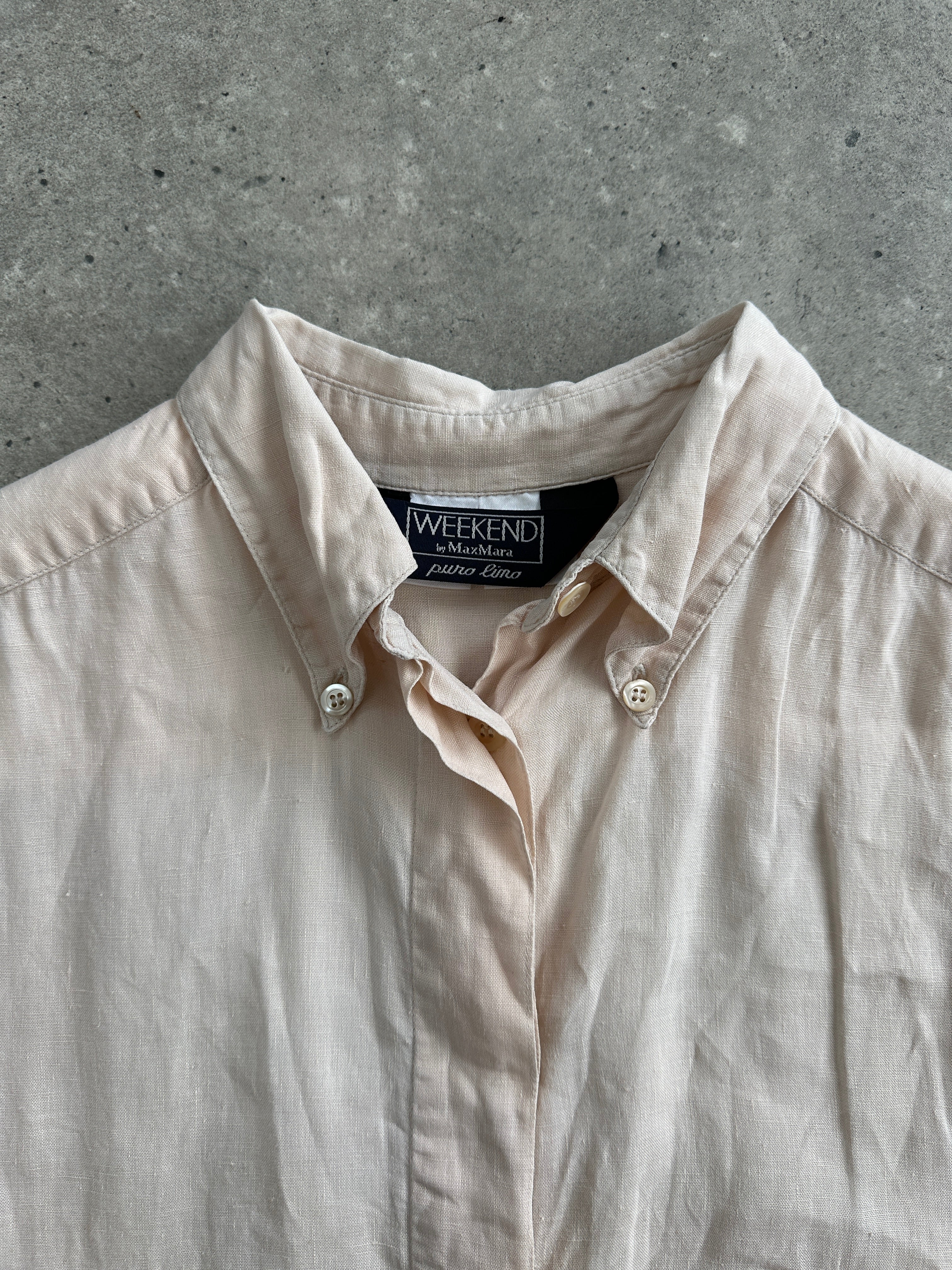 Max Mara Weekend Pure Linen Sleeveless Shirt - M/L - SYLK