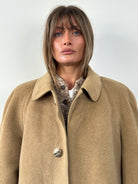 Christian Dior Fuzzy Wool Camel Hair Single Breasted Coat - XL/XXL - SYLK