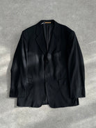 Yves Saint Laurent 90s Pure Wool Single Breasted Blazer - 46R/XXL - SYLK