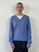 Christian Dior V Neck Knitted Logo Jumper - L - SYLK