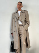Christian Dior Monsieur Cotton Double Breasted Belted Trench Coat - XL - SYLK