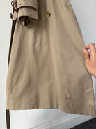 Aquascutum Cotton Double Breasted Belted Trench Coat - XL - SYLK
