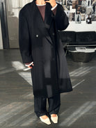 Pierre Cardin 1990s Pure Wool Double Breasted Coat - XXL - SYLK