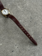 Pulsar 1990s Gold Tone Round Quartz Watch - SYLK