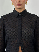Dolce & Gabbana D&G Silk Sheer Print Shirt - S/M - SYLK