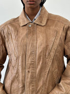 Vintage 1990’s Leather Bomber Jacket - L - SYLK