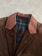 Valentino Suede Blazer Jacket - XL - SYLK