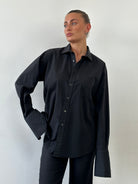 Yves Saint Laurent 00s Cotton Logo Dress Shirt - L/XL - SYLK