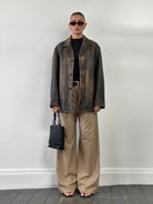 Guess Distressed Leather Jacket - XL - SYLK