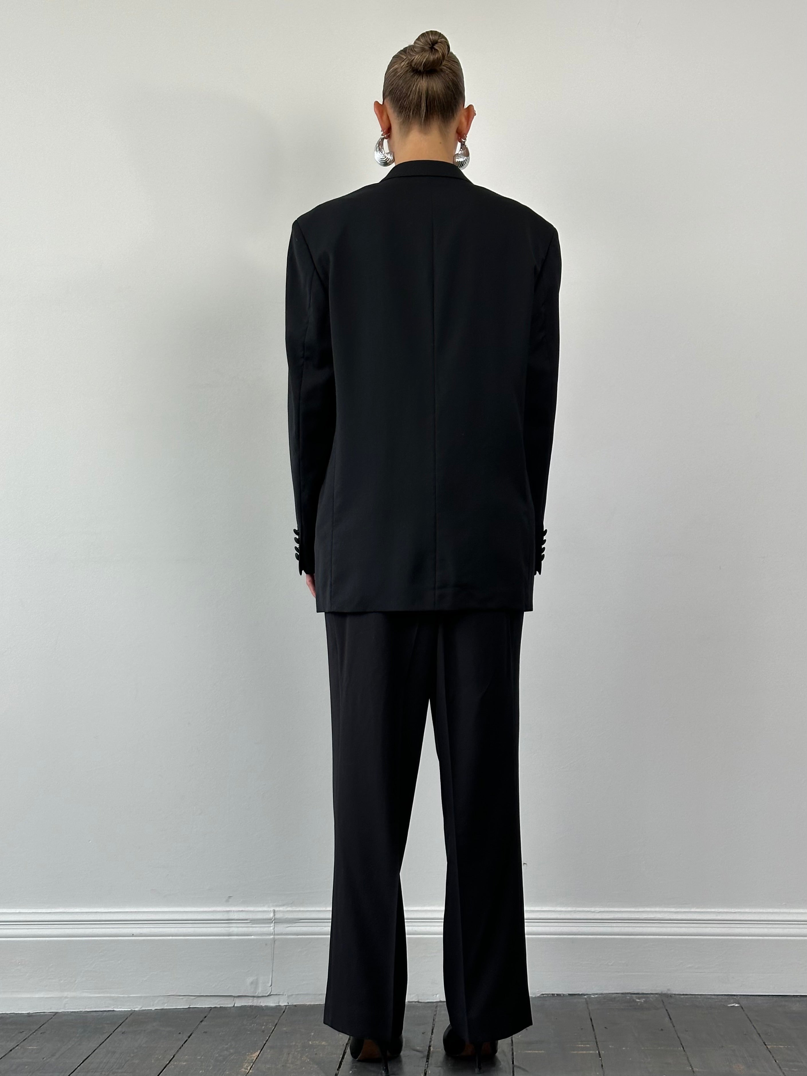 Pierre Cardin Pure Wool Tuxedo Double Breasted Suit - 42R/W32 - SYLK