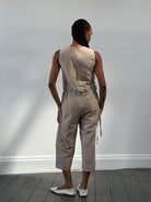 Max Mara ‘S Silk Layered Wide Leg Jumpsuit - S/M - SYLK