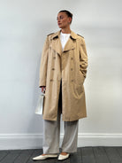 Christian Dior Paris Cotton Double Breasted Trench Coat - L - SYLK