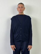 Burberry Lambswool Logo Sleeveless Cardigan - L - SYLK