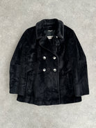 Sportmax Faux Fur Double Breasted Coat - M/L - SYLK