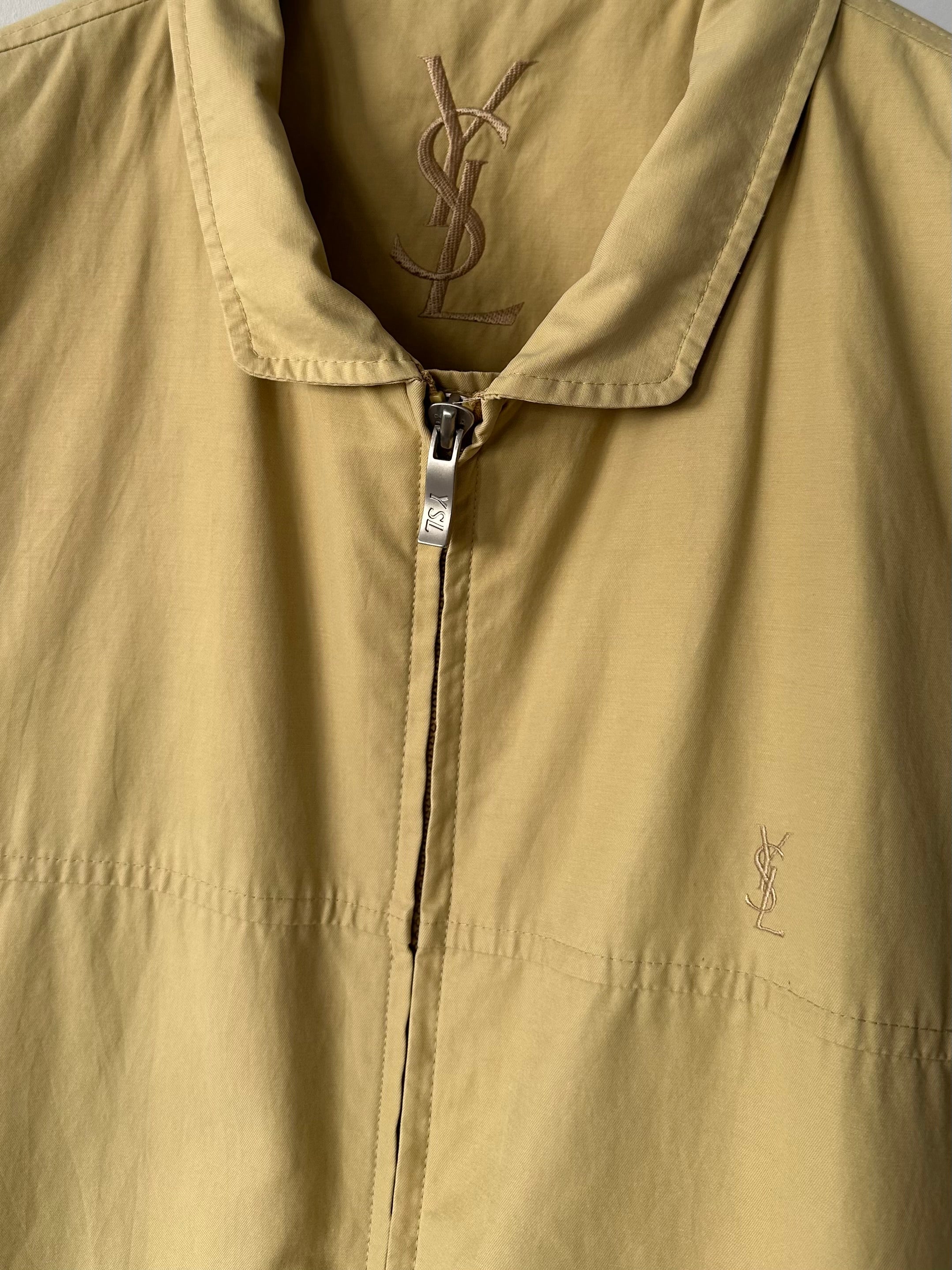 Yves Saint Laurent Logo Bomber Jacket - L - SYLK