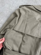 Aquascutum Pure Cotton Double Breasted Belted Trench Coat - XL - SYLK