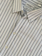 Yves Saint Laurent Pure Cotton Stripe Logo Shirt - XL - SYLK