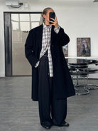 Vintage 1990s Wool Single Breasted Coat - XL - SYLK