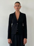 Max Mara Pure Wool Fitted Blazer - XS/S - SYLK