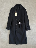 American Vintage Cotton Double Breasted Belted Trench Coat - XL - SYLK