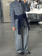 Christian Dior Monsieur 1990s Brushed Wool Houndstooth Blazer - 42R/XL - SYLK