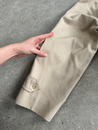 Burberrys 80s Cotton Trench Coat - XL - SYLK