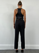 Emporio Armani Single Button Curved Tailored Waistcoat - M/L - SYLK