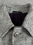 Valentino Pure Brushed Wool Herringbone Belted Coat - XL/XXL - SYLK