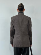 Vintage Pure Cotton Mini Check Single Breasted Blazer - 38R/M - SYLK