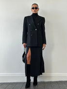 Vintage Wool Double Breasted Blazer - L - SYLK