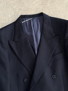 Italian Vintage Pure Wool Double Breasted Blazer - M - SYLK