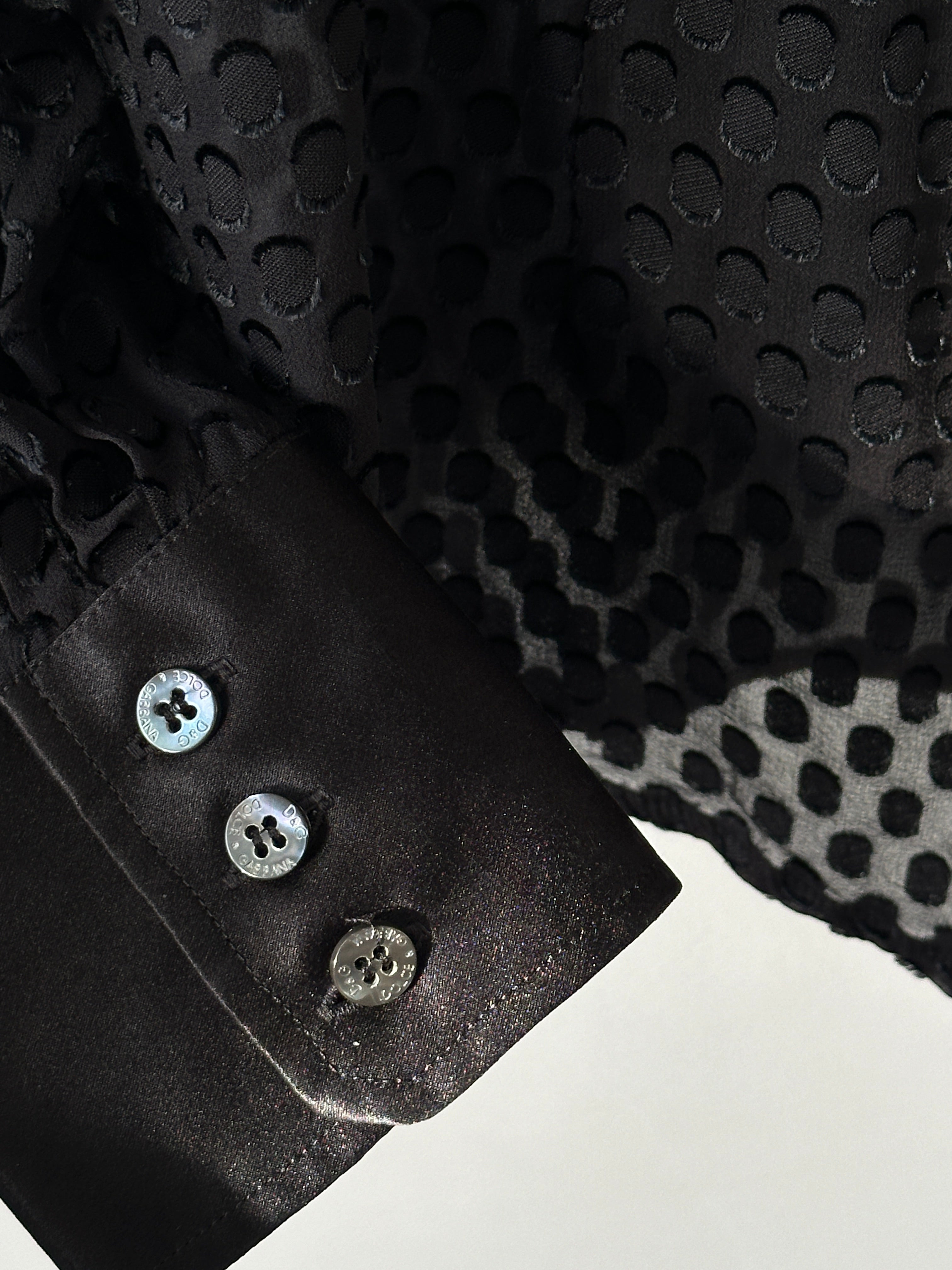 Dolce & Gabbana D&G Silk Sheer Print Shirt - S/M - SYLK