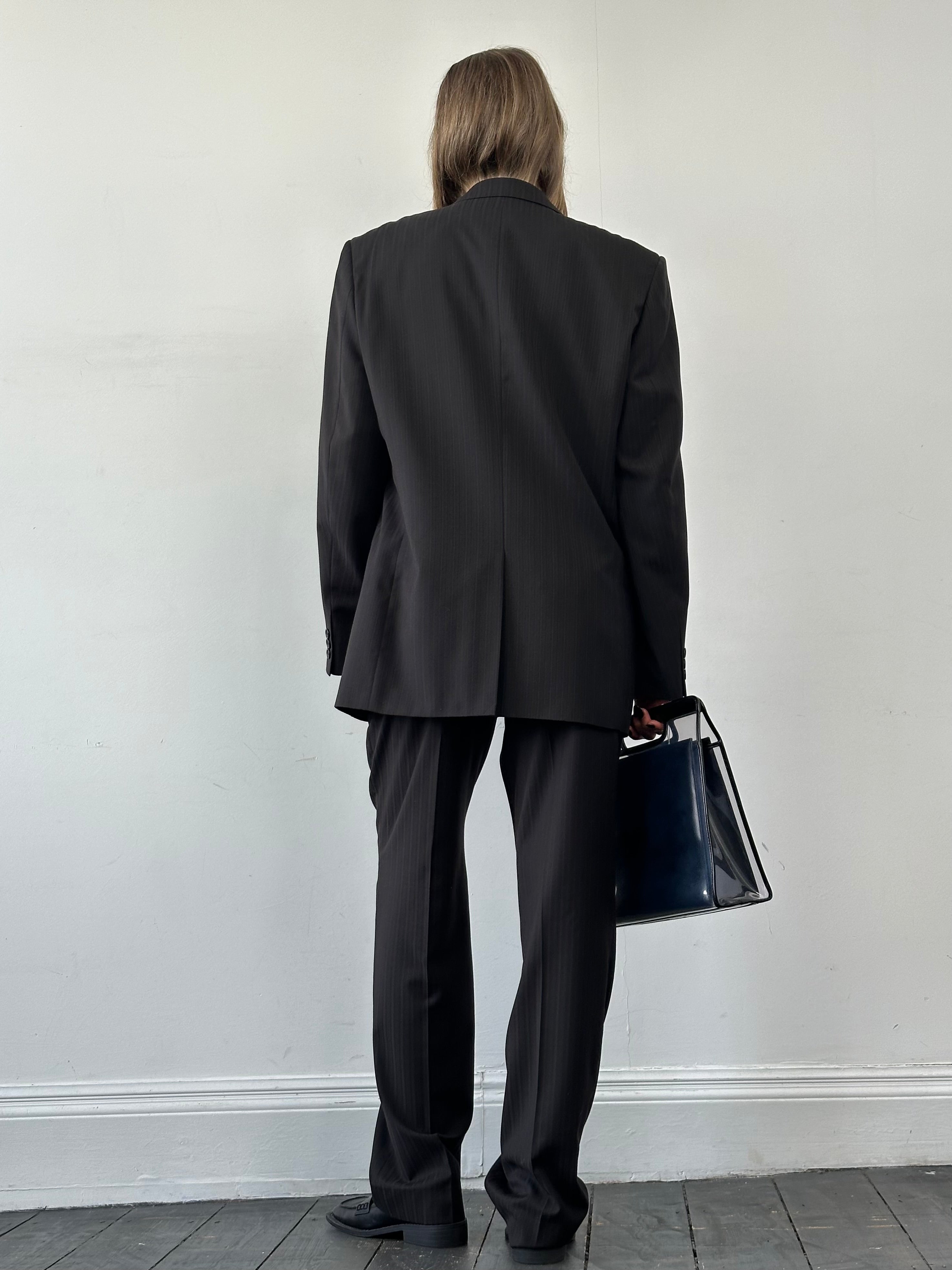 Vintage Pinstripe Single Breasted Suit - 44R/W34 - SYLK