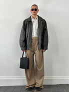 Vintage Leather Blouson Bomber Jacket - XL - SYLK