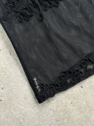 Armani Jeans Sheer Appliqué Vest Top - S - SYLK