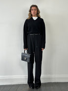 Emporio Armani Pure Wool Tuxedo Tailored Trousers - W34 - SYLK