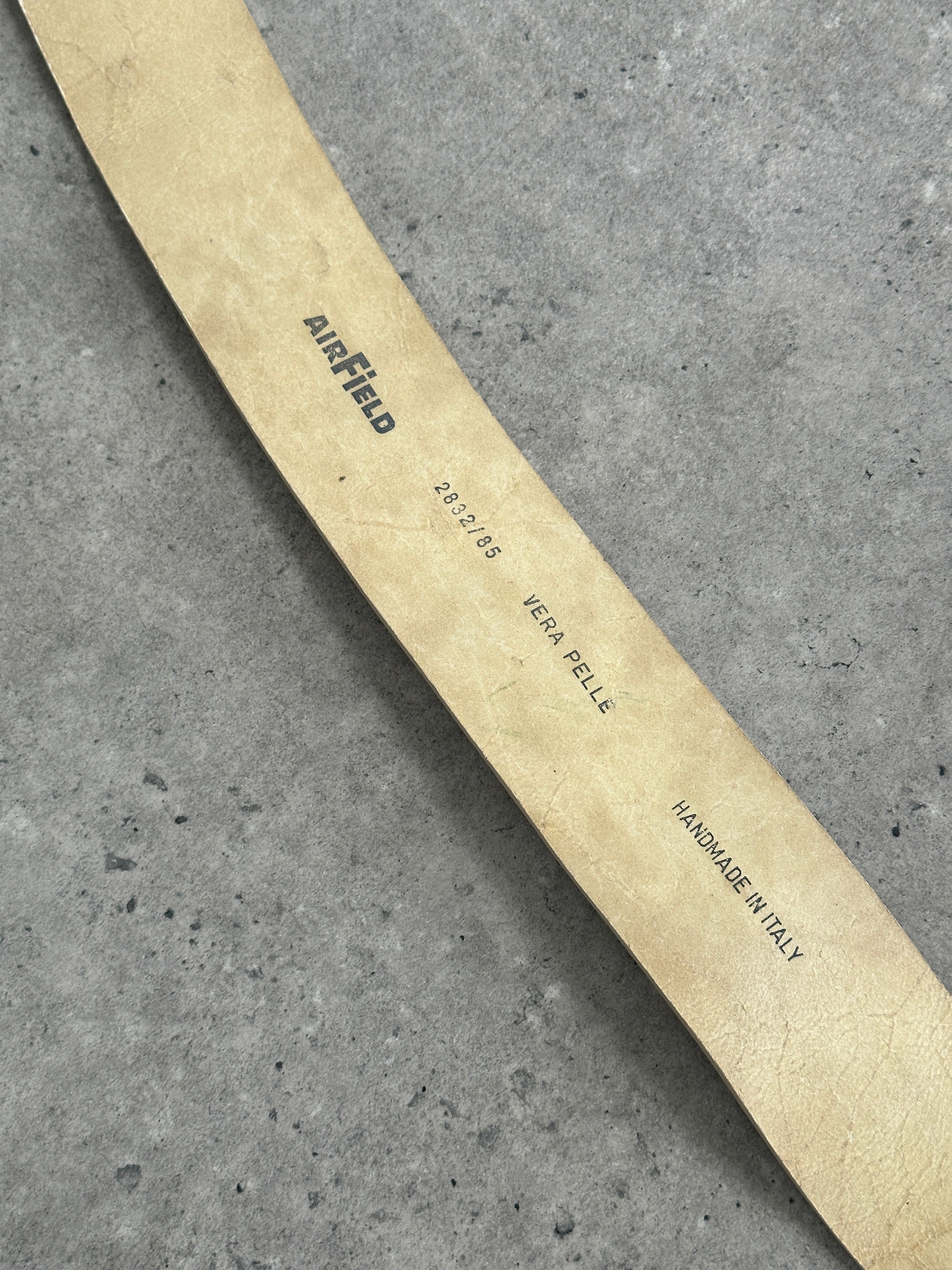 Italian Vintage 1990s Chrome Chunky Leather Belt- 28-32” - SYLK