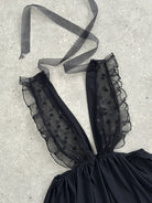Vintage 2000s Lace Sheer Babydoll Satin Top - S/M - SYLK