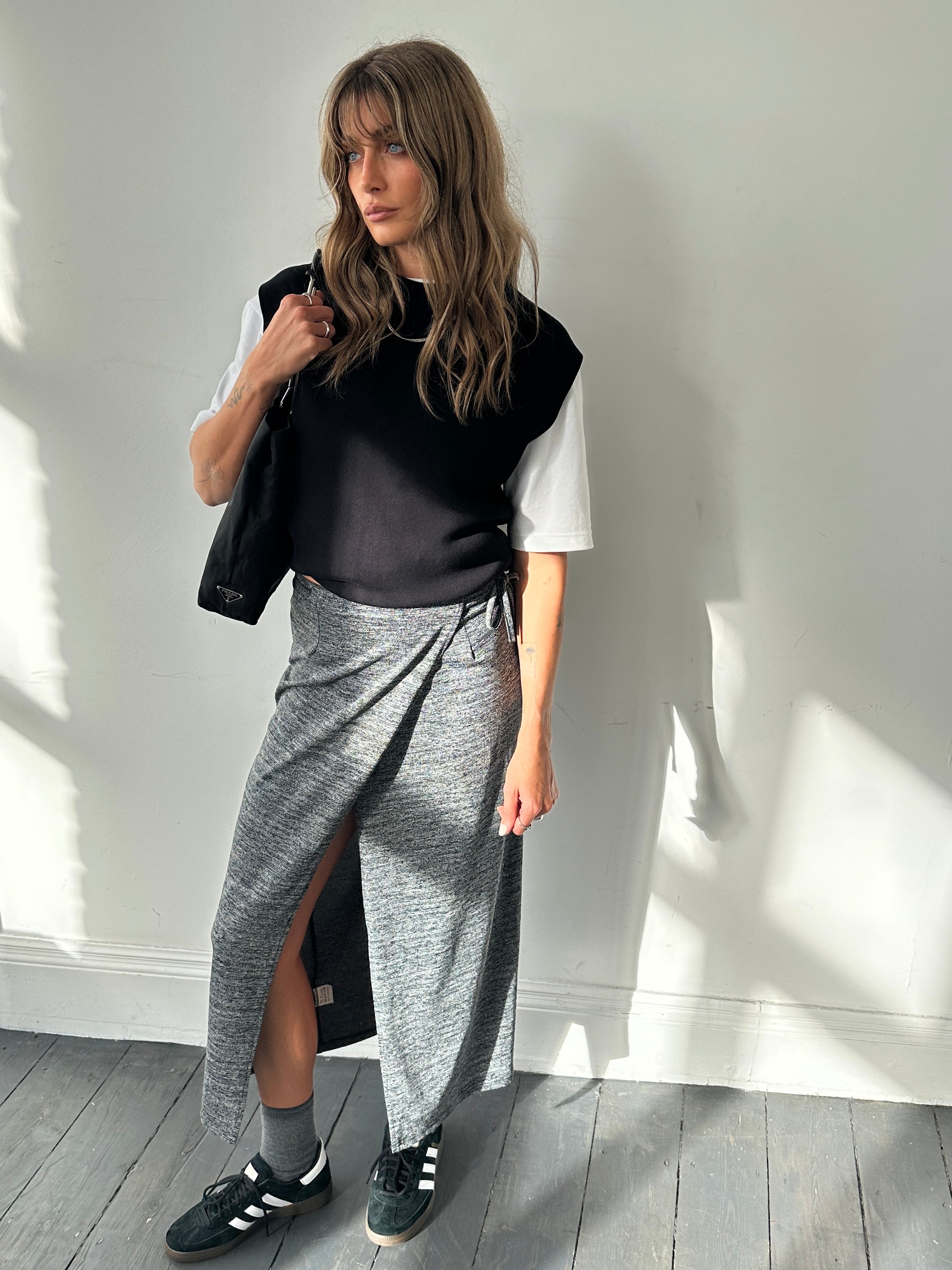 Prada Nylon Leather Tote Bag - SYLK