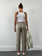 Mani by Armani Pure Silk High Waisted Trousers - W26 - SYLK