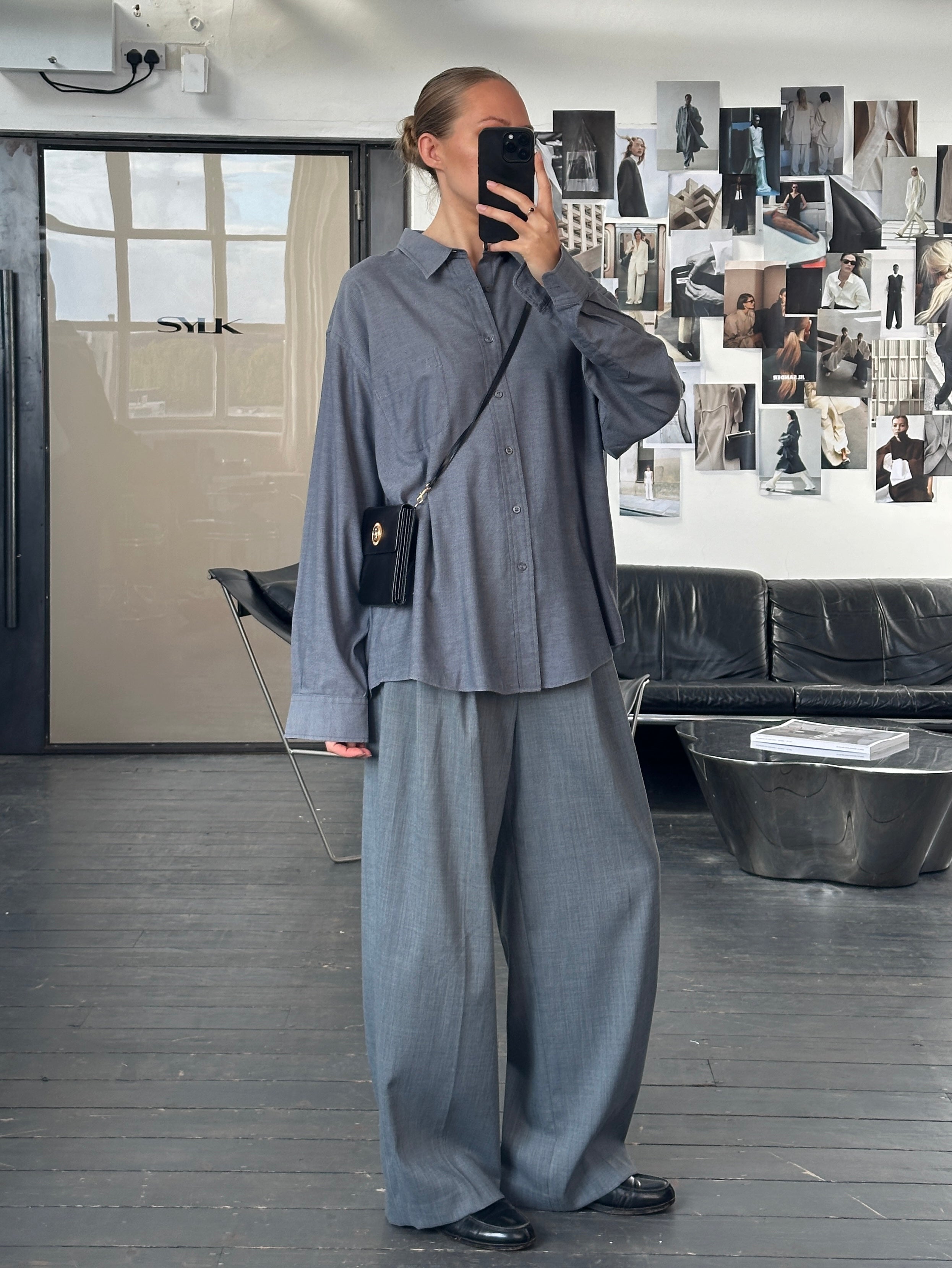 Yves Saint Laurent 1990s Cotton Logo Shirt - XL - SYLK