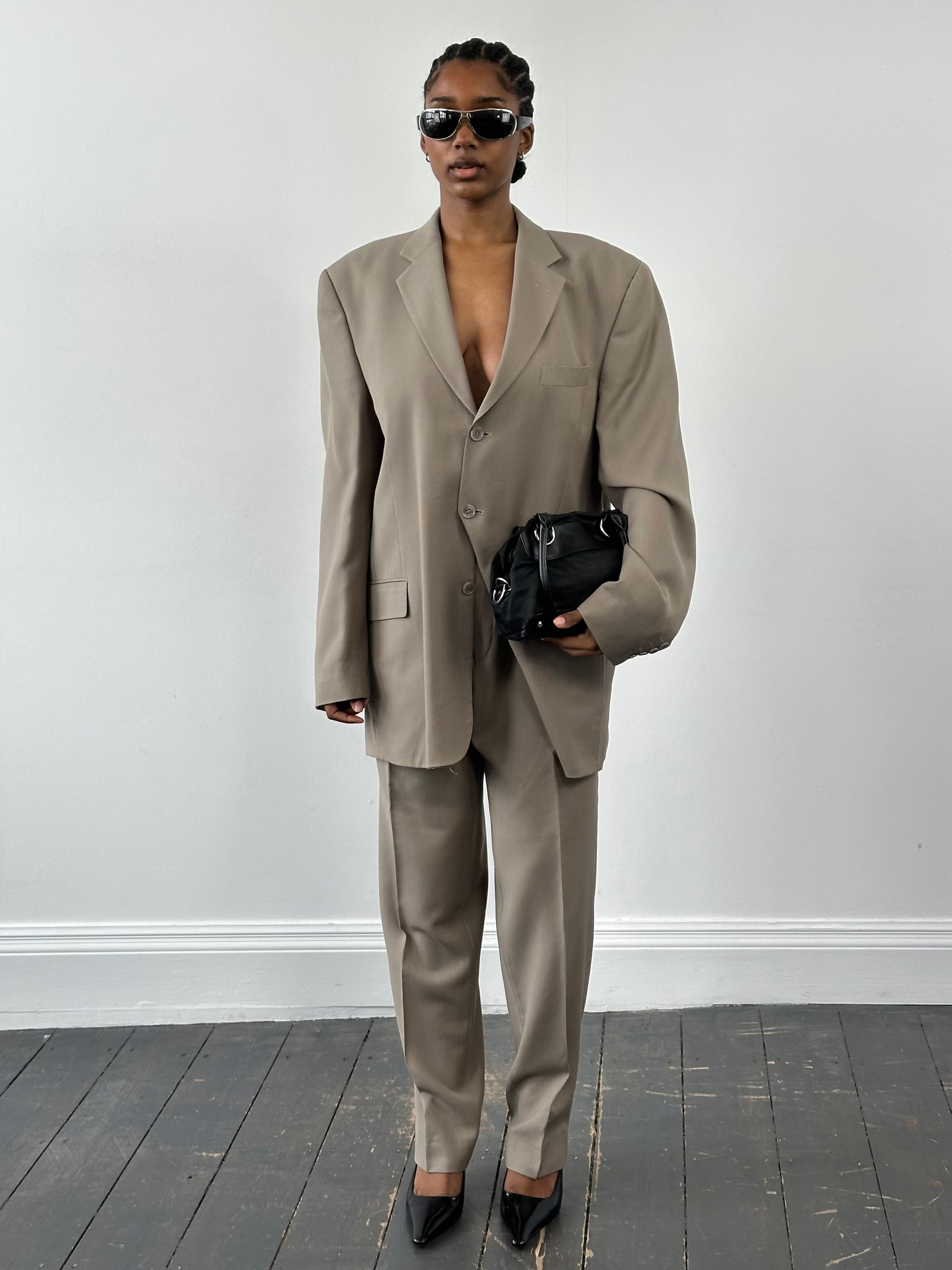 Pierre Cardin 1990s Pure Wool Single Breasted Suit - 42L/W34 - SYLK