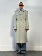 Vintage Double Breasted Belted Trench Coat - XL - SYLK