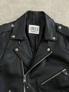 Vintage Leather Biker Jacket - M/L - SYLK