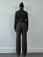 Istante 90s Pure Wool Straight Leg Tailored Trousers - W32 - SYLK