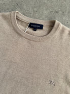 Burberry Merino Wool Logo Knitted Jumper - L/XL - SYLK